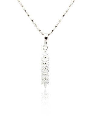 Diamond pendant isolated on white background